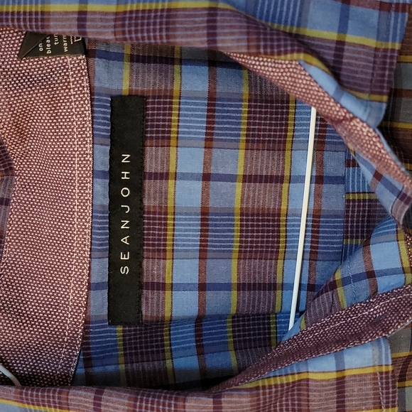 Sean Jean Men's button down short sleeve shirt, XXL - Picture 2 of 6